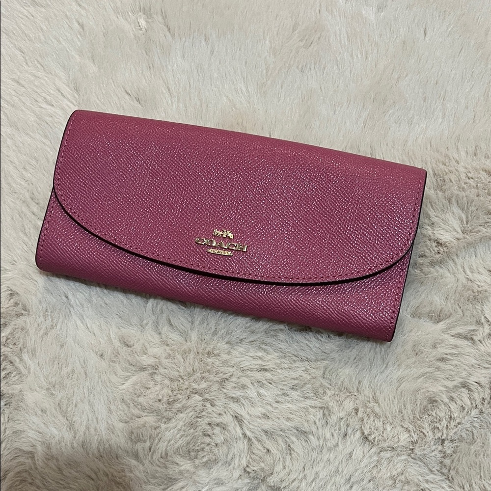 Coach Pink Leather Wallet